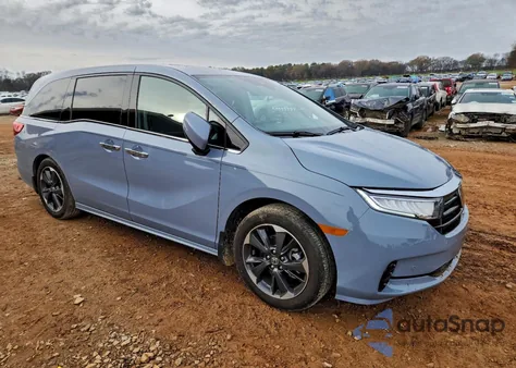 2024 Honda Odyssey Elite z USA, uszkodzony, nr VIN 5FNRL6H96RB054275